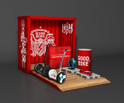  3D визуализация стенда Good Bike